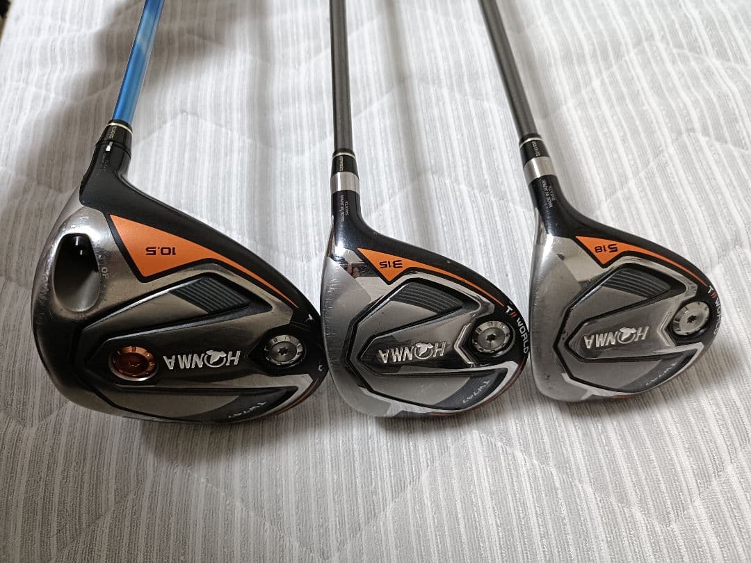 TW747　HONMAホンマゴルフ　ドライバー,3番5番ウッド 3本セット　S