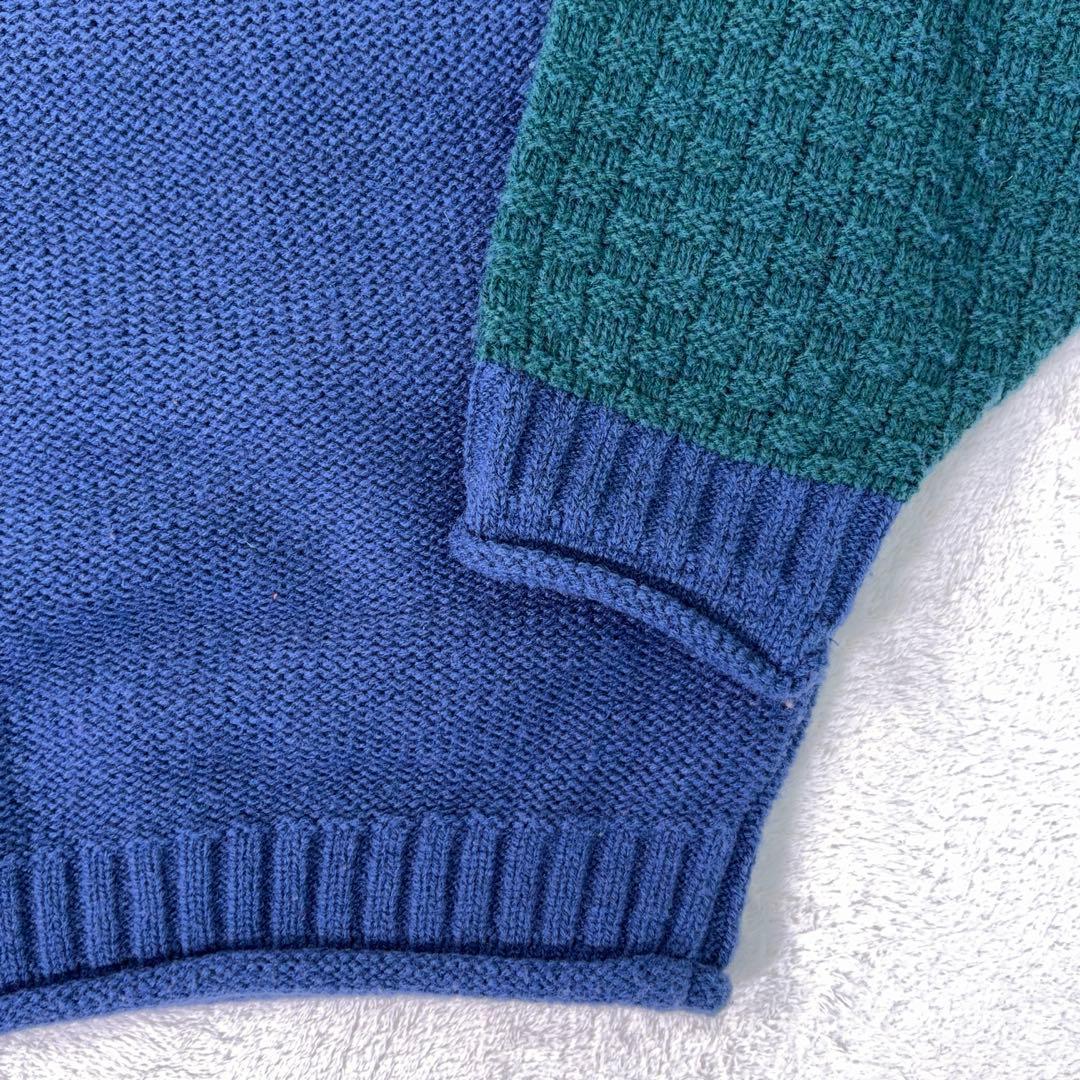 希少90s【マンシングウェア】3Dデザインニット クレイジーパターン 日本製 M