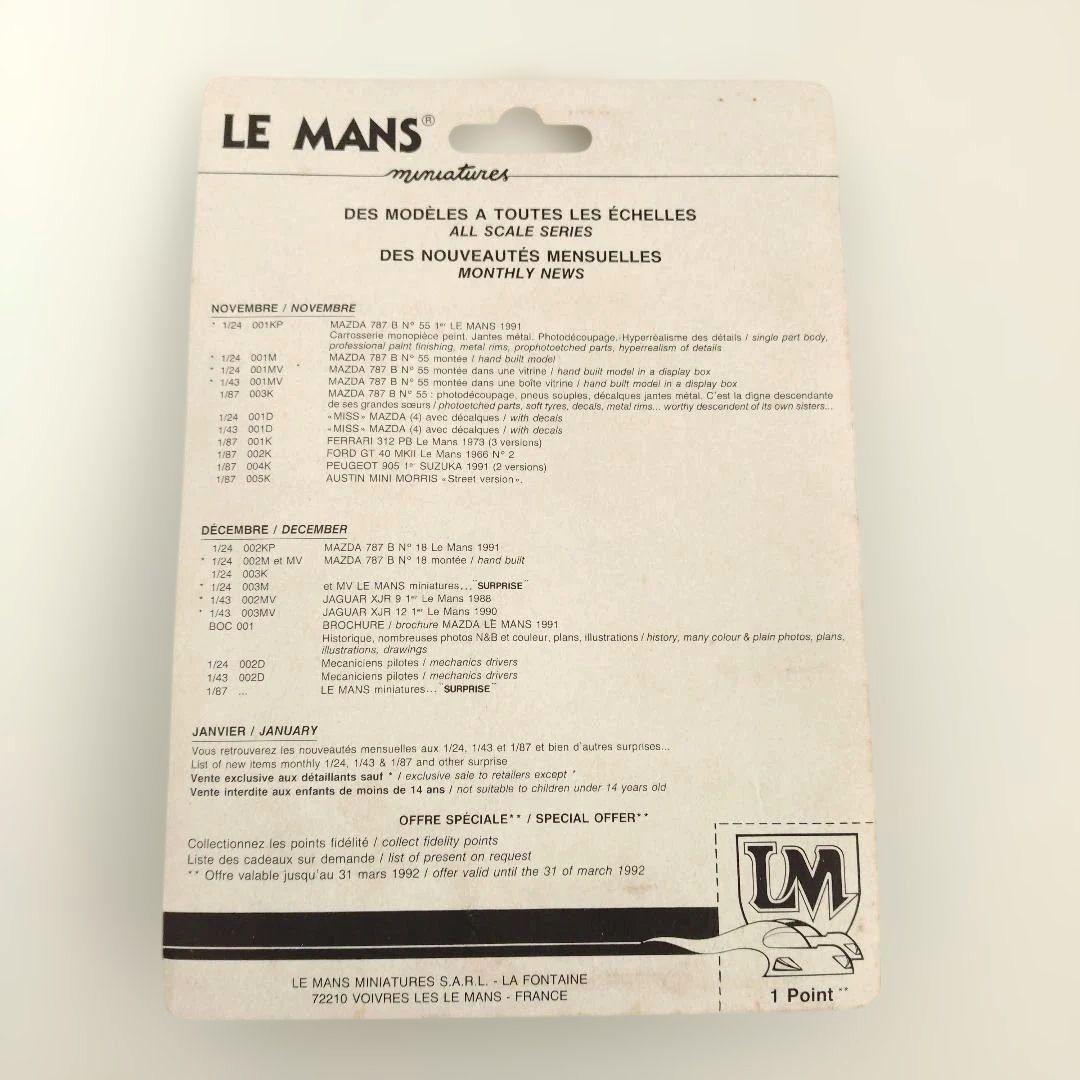 1/87 ダッジバイパー DODGE VIPER ル・マン ミニチュア 3種