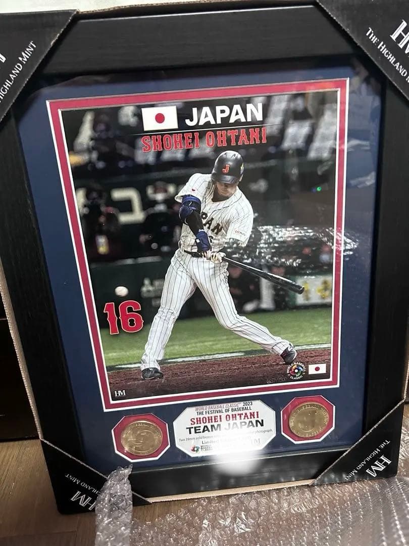 大谷翔平 WBC優勝記念 投打セット　郵便局限定1500個