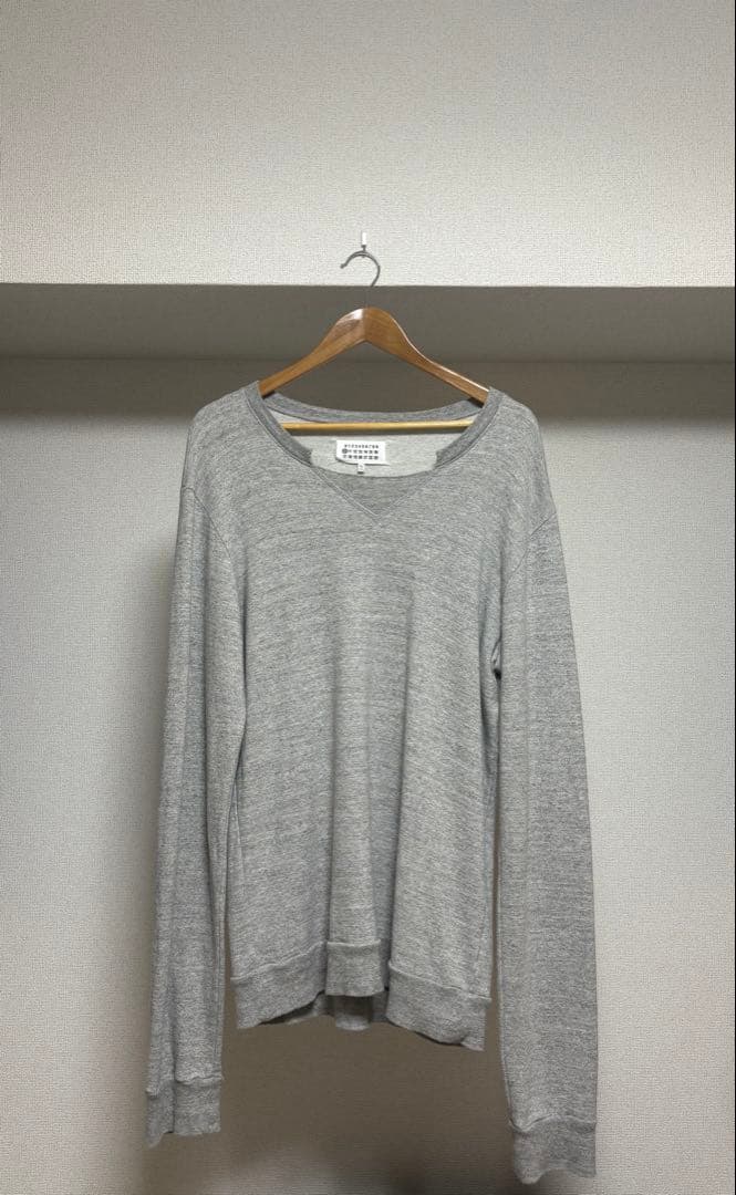 無地 スウェット イタリア製 Maison Margiela カットオフ