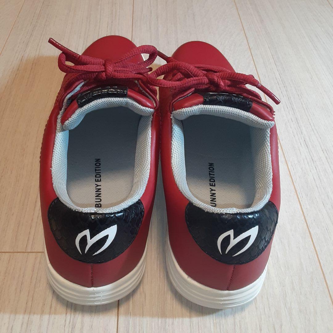マスターバニーエディション　レディース　ゴルフシューズ　レッド　23.5cm