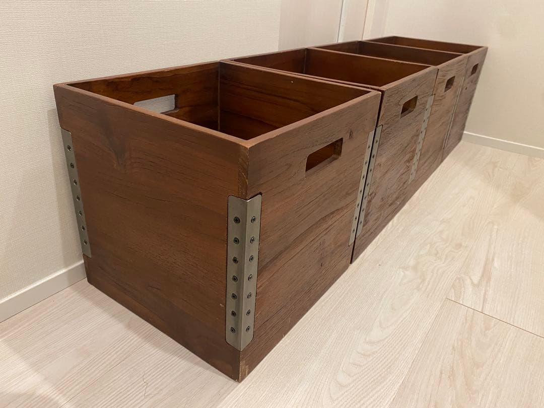ACME FURNITURE TROY OPEN BOX 4個セット ブラウン