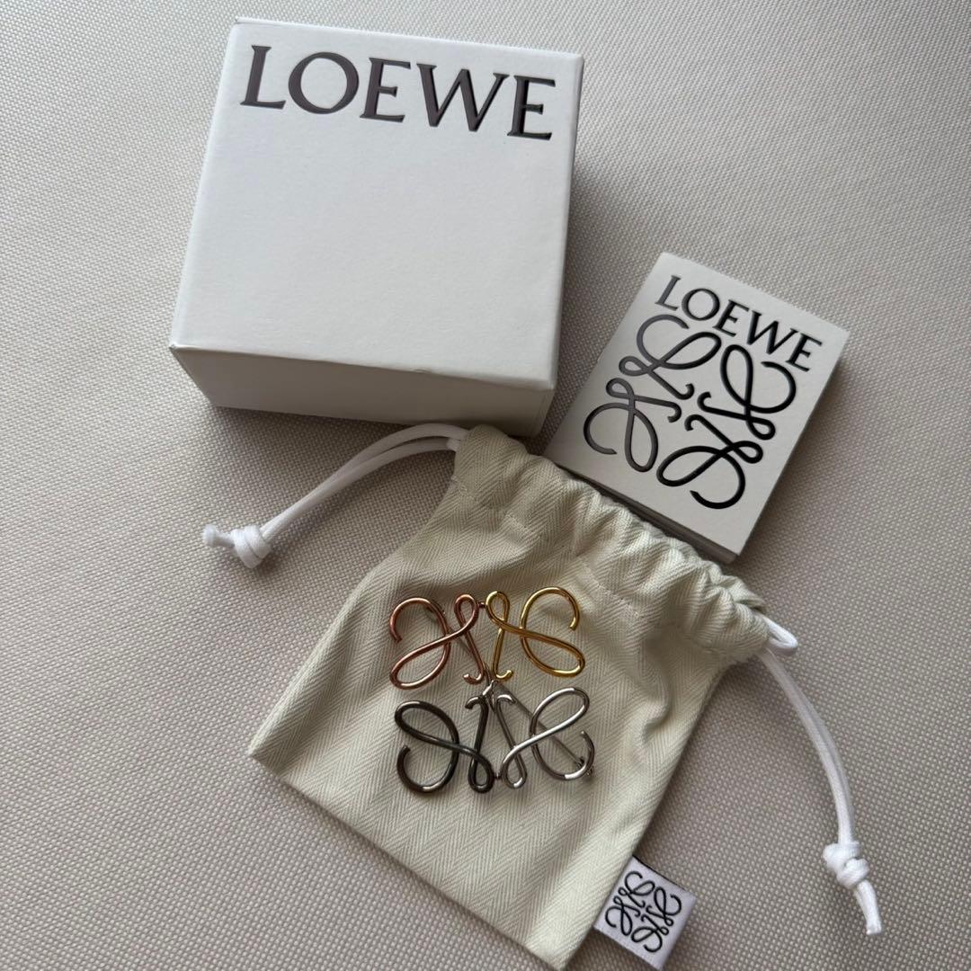 新品未使用★ロエベ アナグラムブローチ　マルチカラー