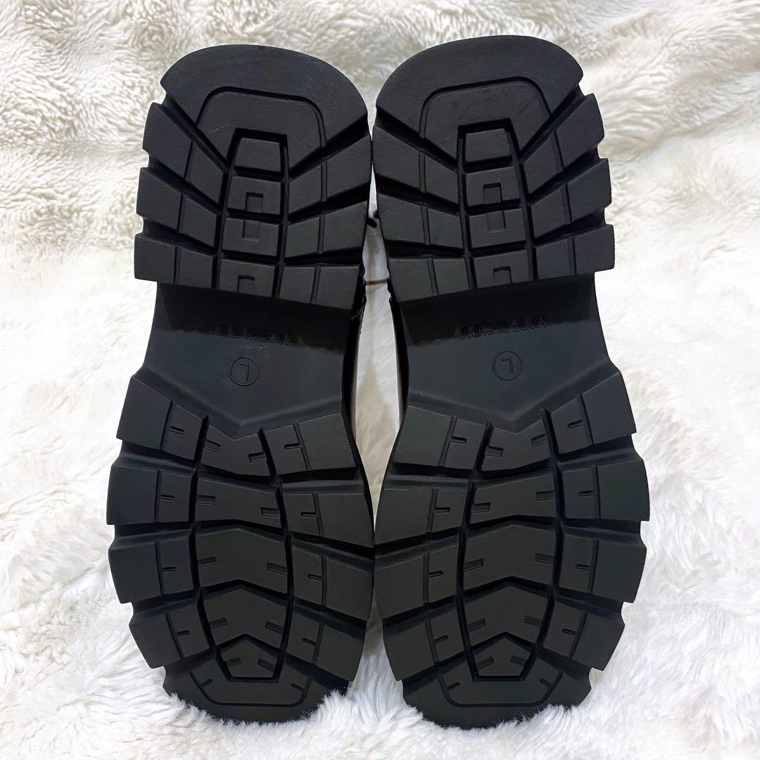 【新品・タグ付・厚底】by あしながおじさん レースアップロングブーツ L