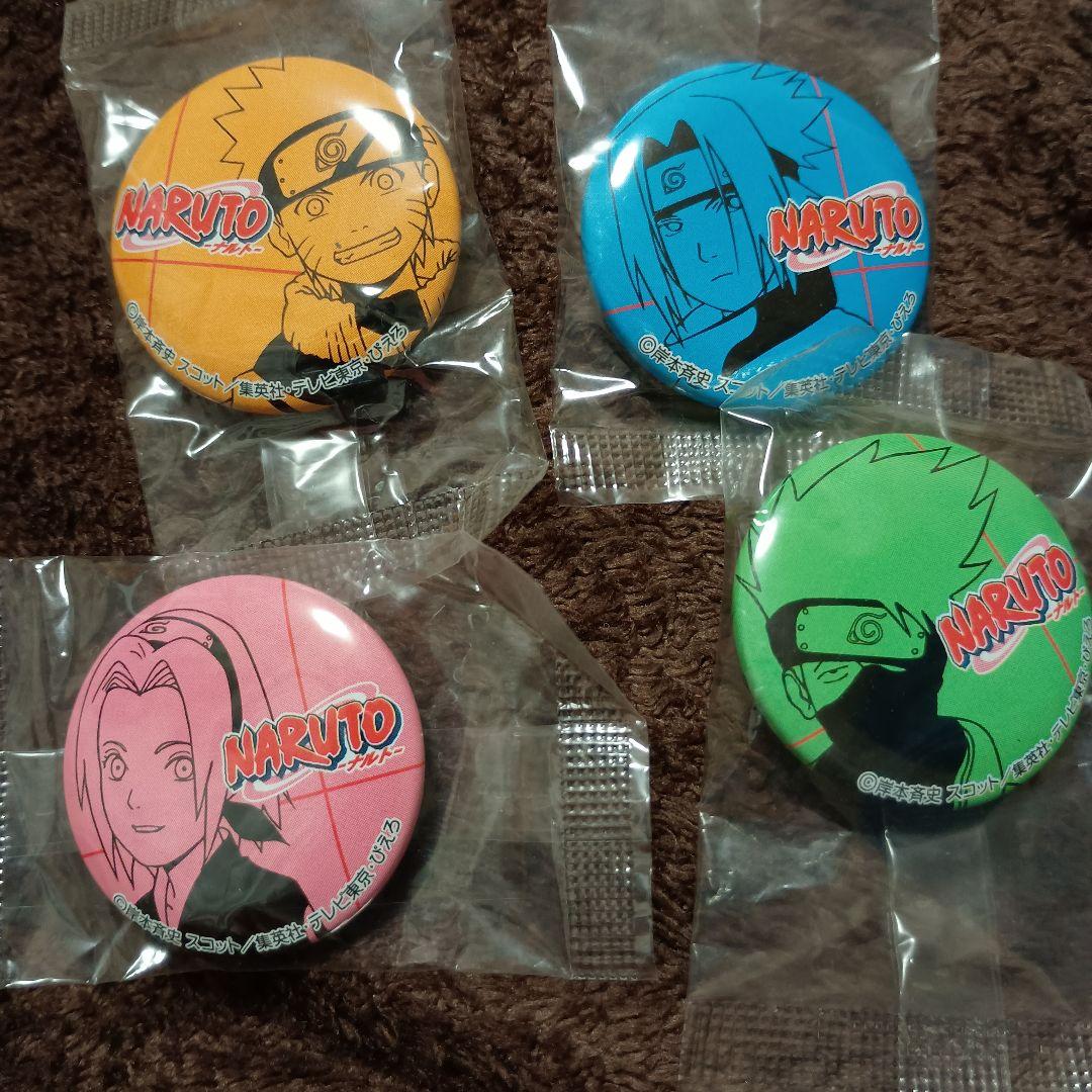 こ*)様 未開封 NARUTO缶バッジ 2004年発売 4個セット