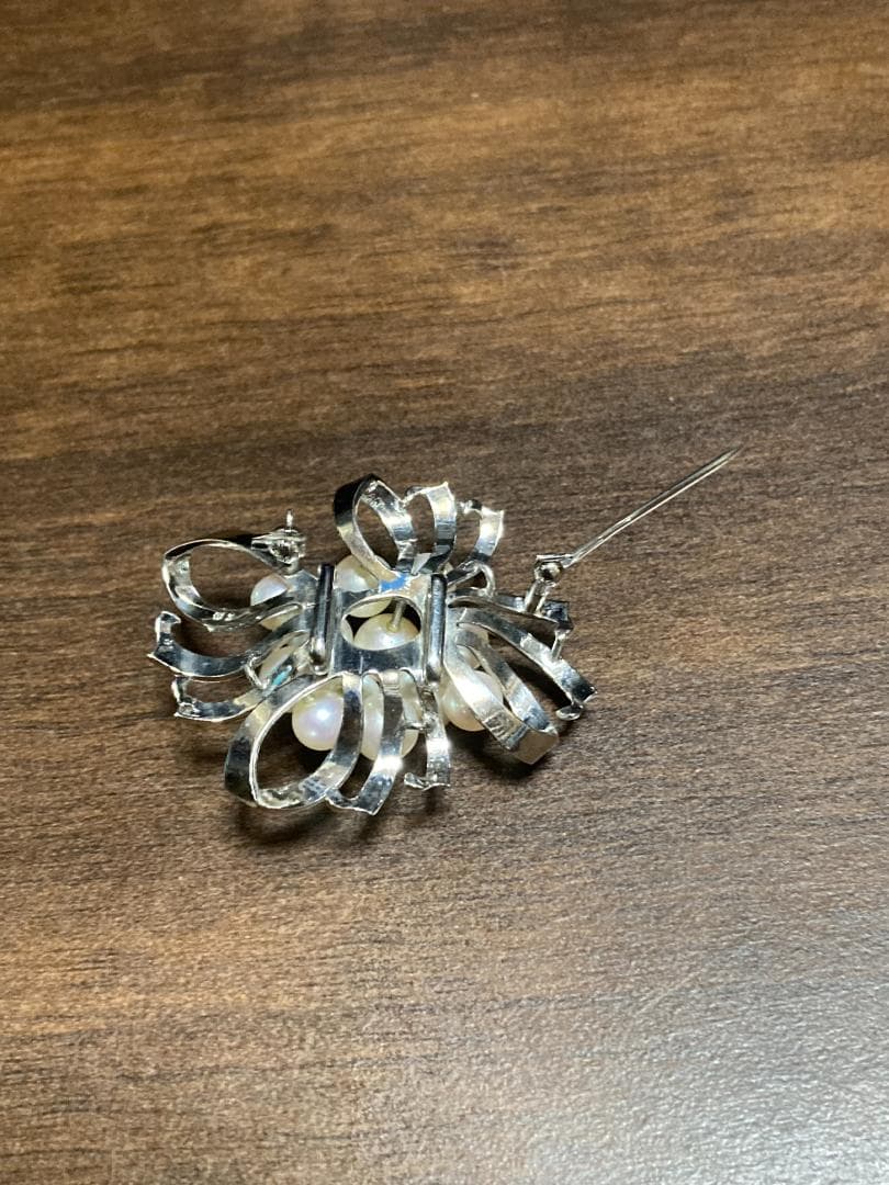 田崎真珠 タサキ アコヤ パール 真珠 ブローチ コサージュ 12珠