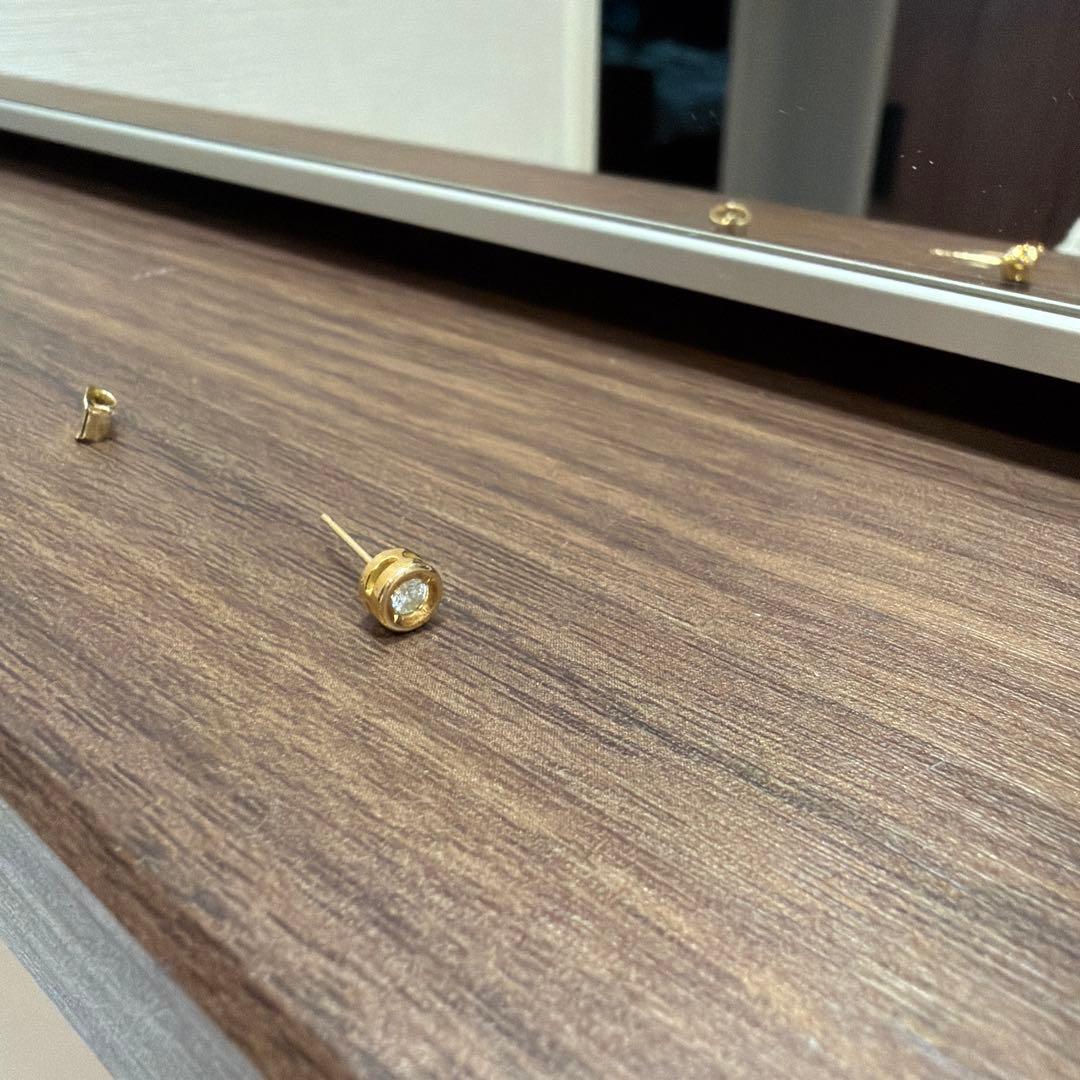 ダイヤ　ダイヤモンドピアス　片耳　tsutsumi ツツミ