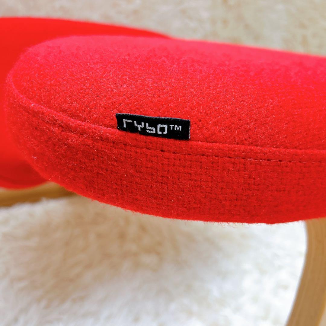 【美品】Ryboリボ社 姿勢矯正バランスチェア バランスイージー　赤