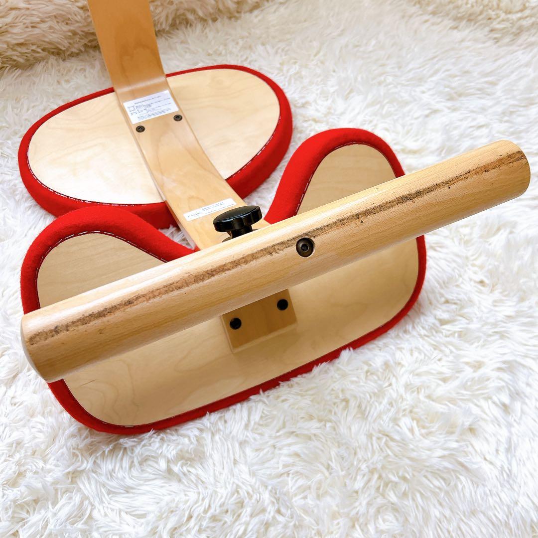 【美品】Ryboリボ社 姿勢矯正バランスチェア バランスイージー　赤