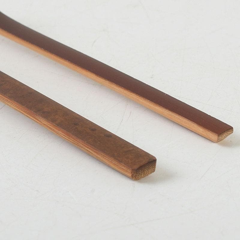 もっくん　利休茶杓　一双　銘『泪写』　小堀卓巌書付　共筒共箱　Z　9748