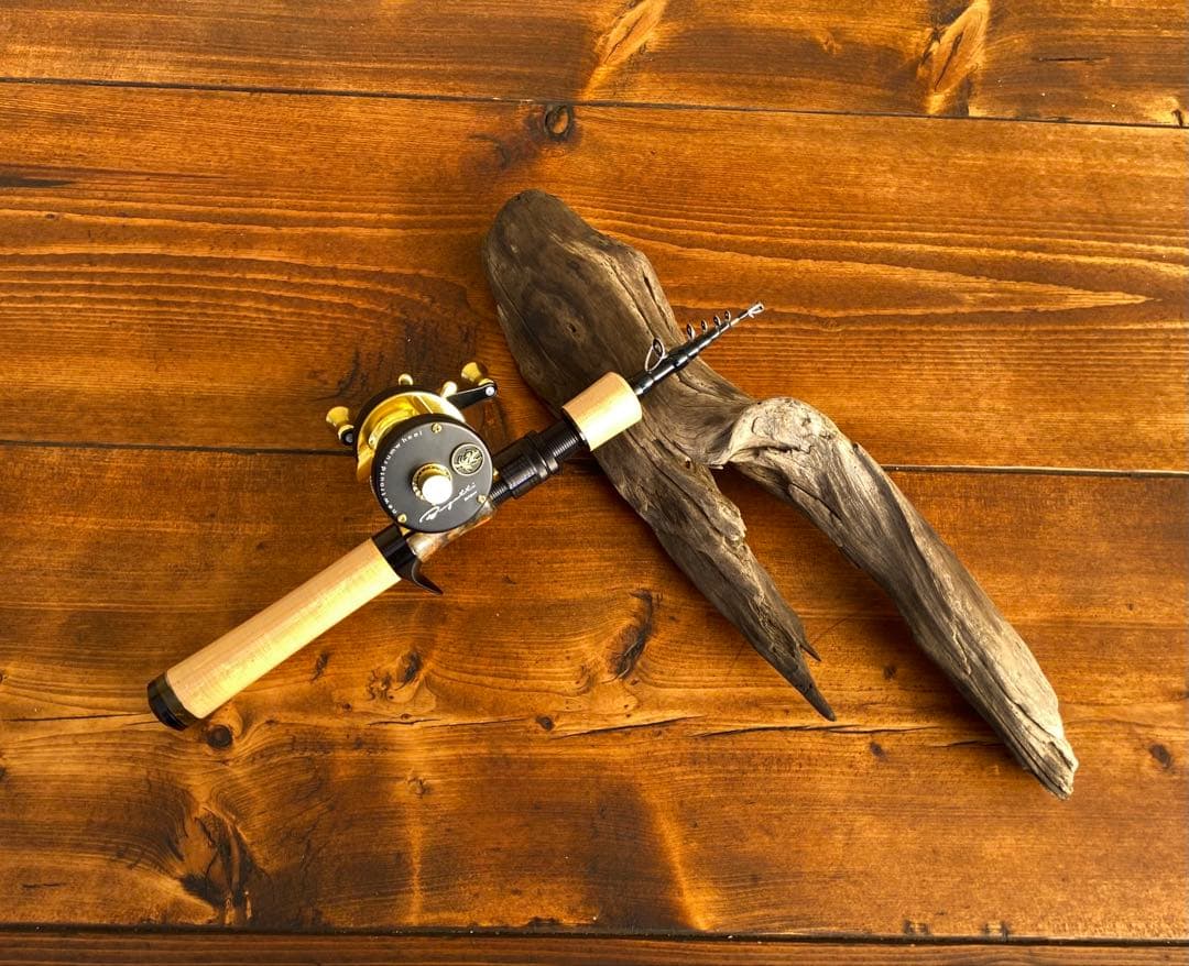 5ft9inch トラウトロッド　テレスコロッド　天然木リールシート　渓流釣り