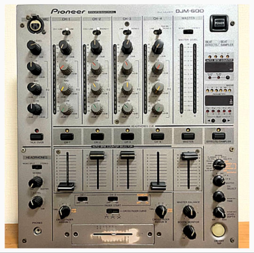 【ジャンク品】Pioneer DJM-600 DJミキサー