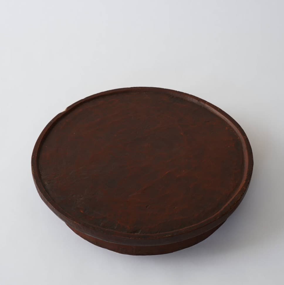 李朝 江原道 ハツリ盆 李氏朝鮮時代後期 / 李朝膳 江原盤 くりぬき盆