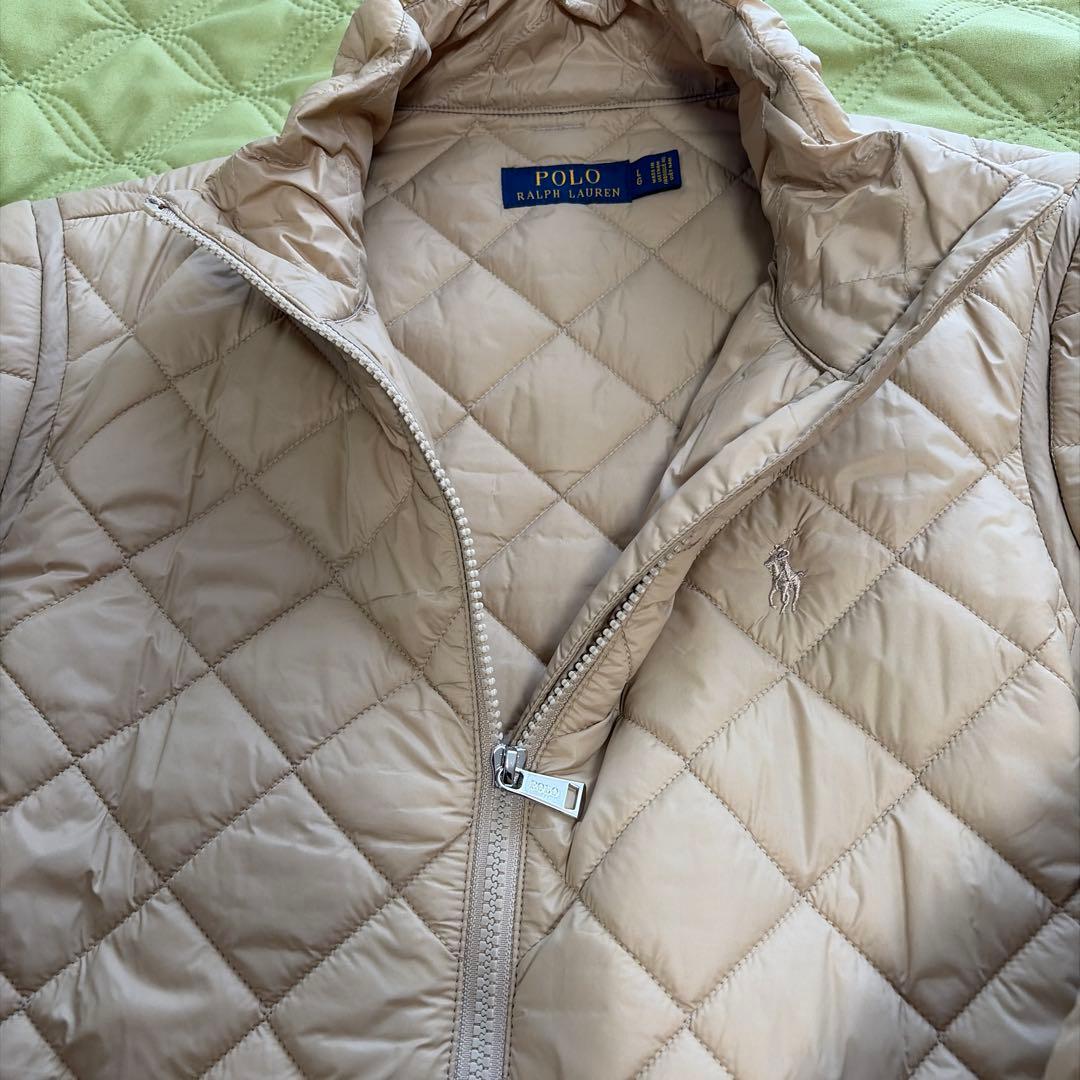 POLO RALPH LAUREN ベージュモッズコートキルティングコート付き