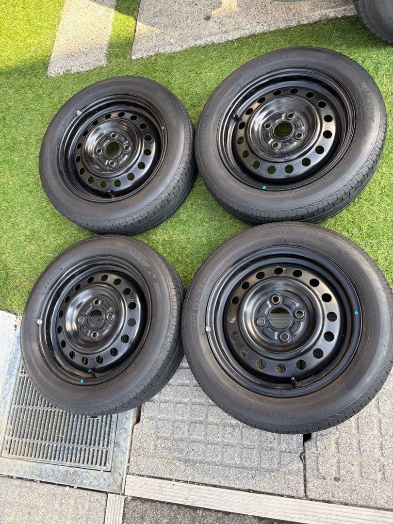 155/65R14 ブリヂストン　2020年　夏タイヤ　ラジアル　ホイール4本