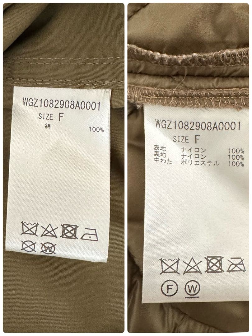 美品【Whim Gazette】ウィム ガゼット　モッズコート　ライナー付カーキ