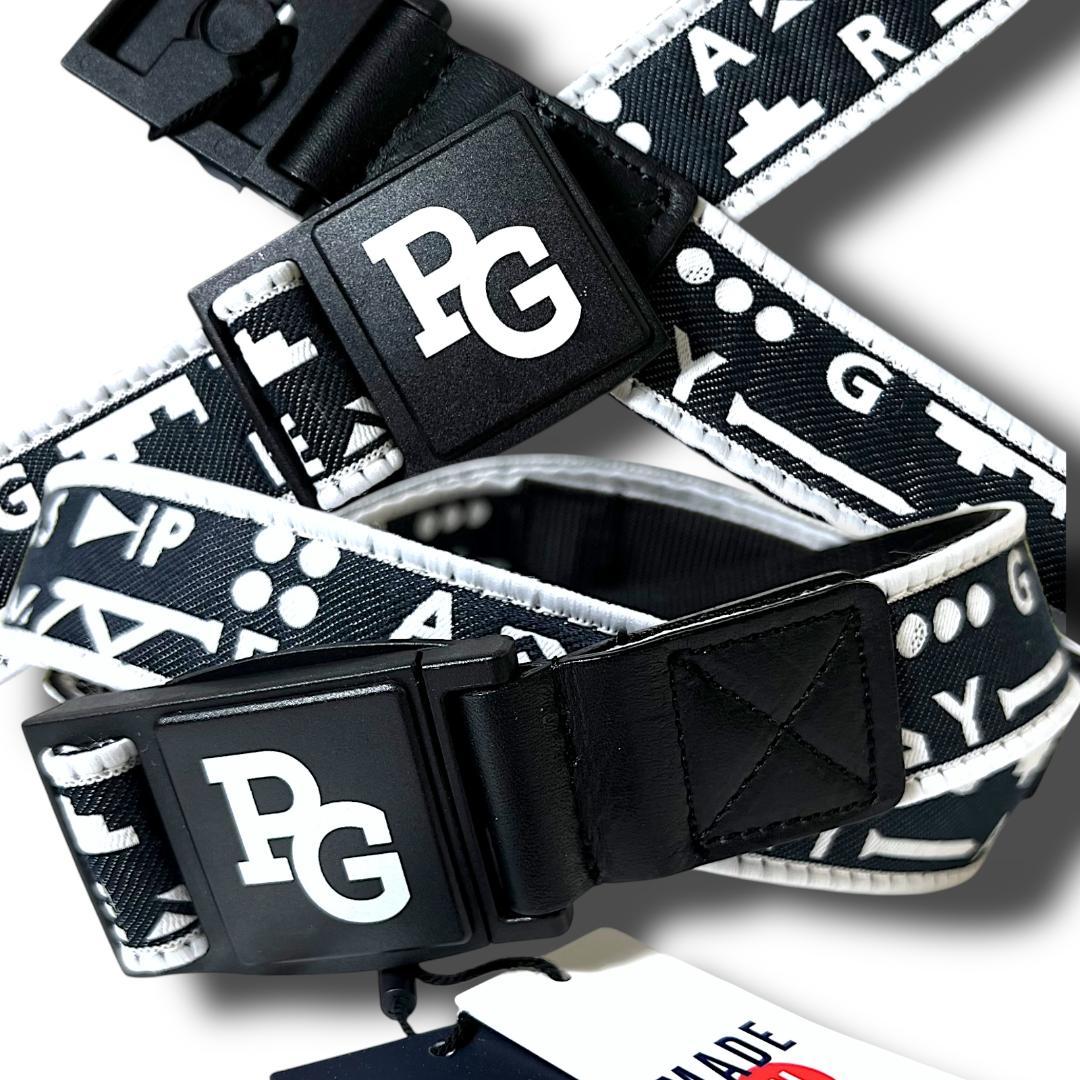 121 パーリーゲイツ 日本製 ナバホ柄 ワンタッチバックル テープベルト