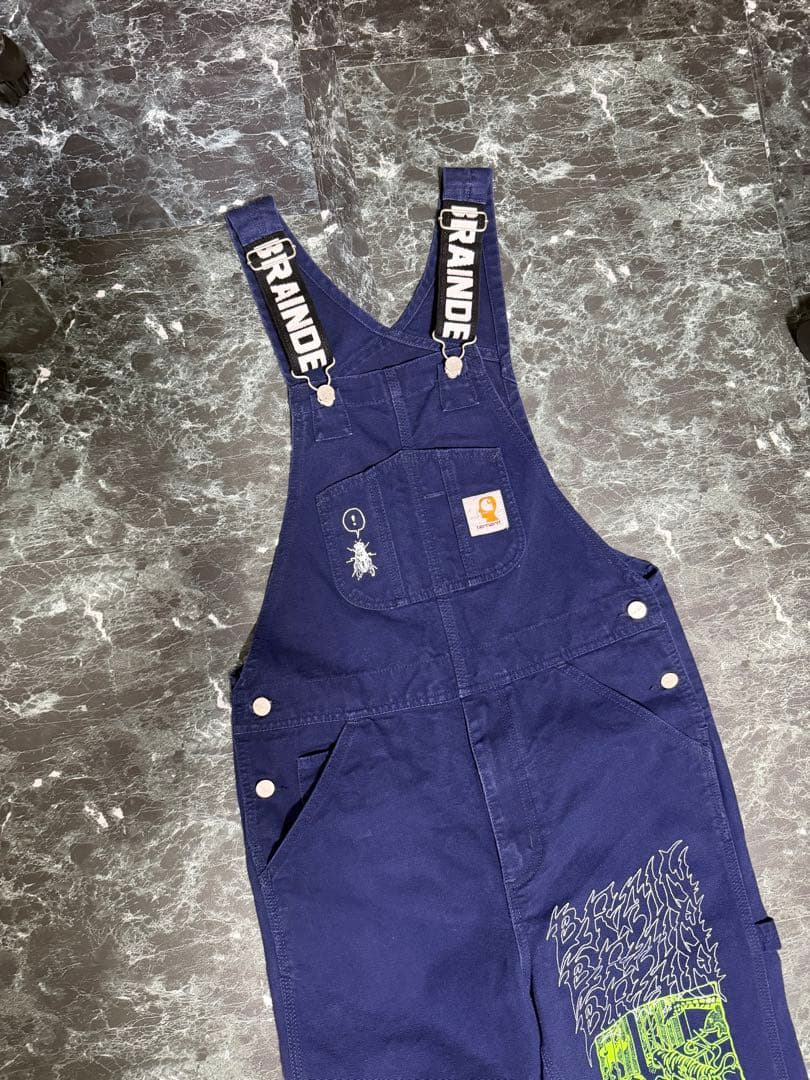CARHARTT X BRAINDEAD オーバーオール　サロペットパンツ　S
