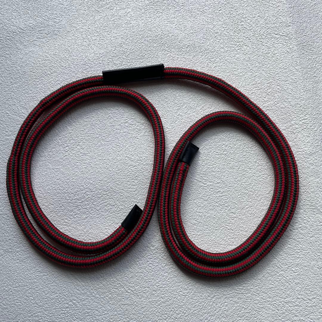 【激レア】GUCCI グッチ シェリーライン キャンバス×レザー ロープベルト