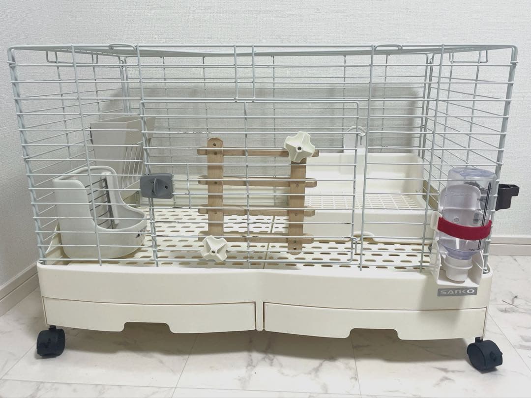 【すぐ飼える！うさぎ6点セット】ケージ・トイレ・給水器・給餌器・牧草入・フェンス