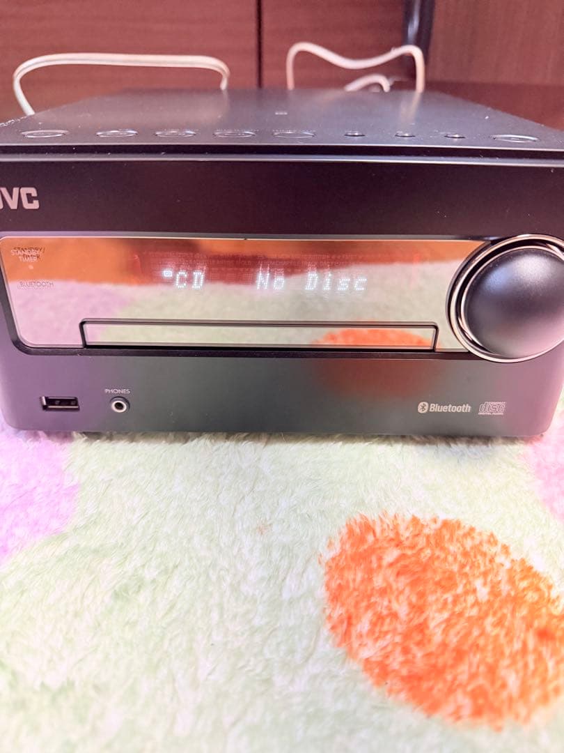 JVC ミニコンポ ウッドコーンスピーカー付き CA-EXS5 新古品