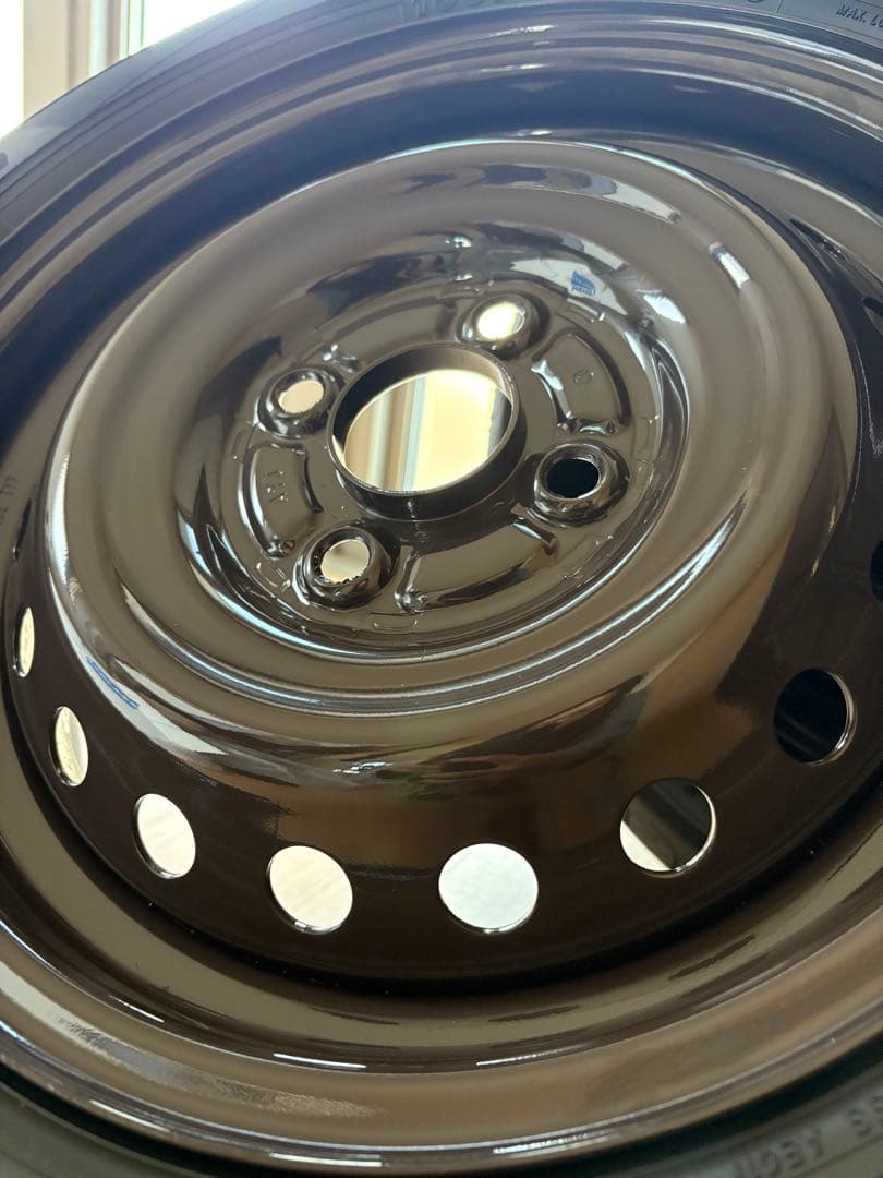 【新車外し】NBOX純正鉄チンホイール付きタイヤ4本セット①