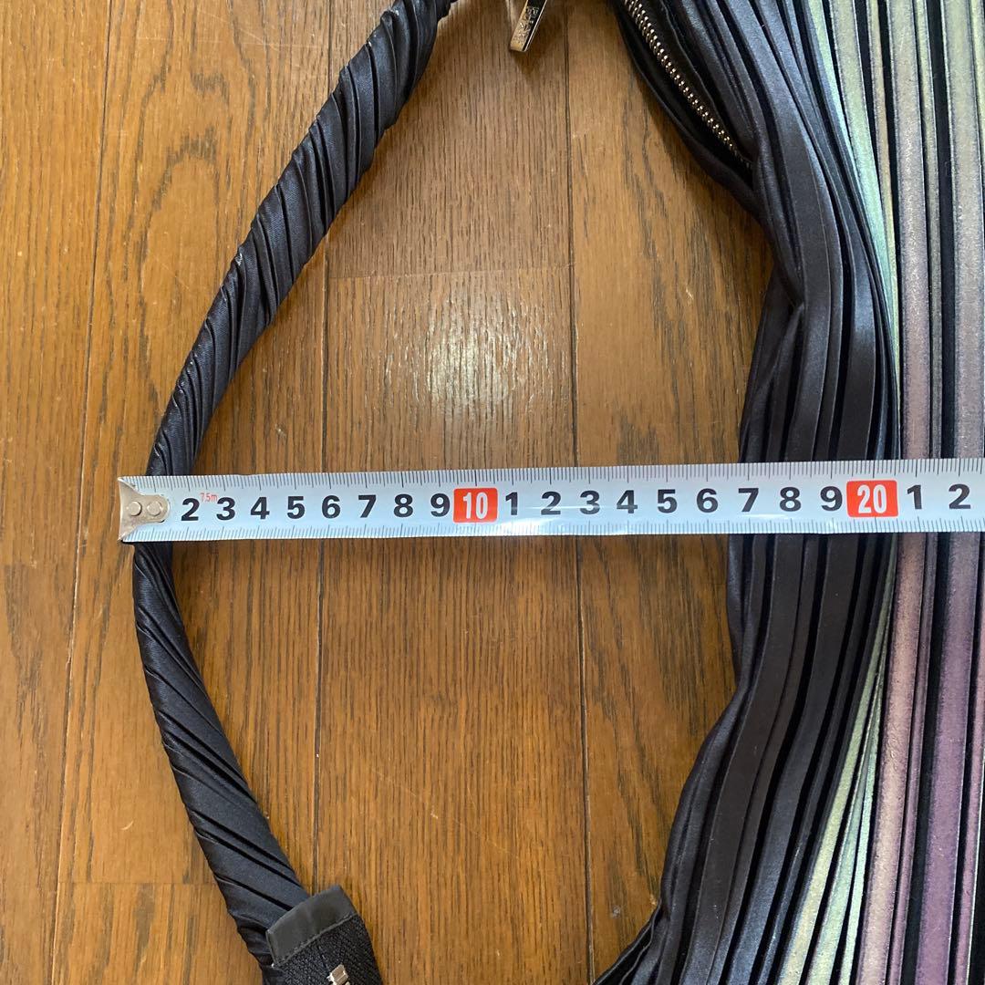 イッセイミヤケプリーツプリーズ　箔ショルダープリーツバック