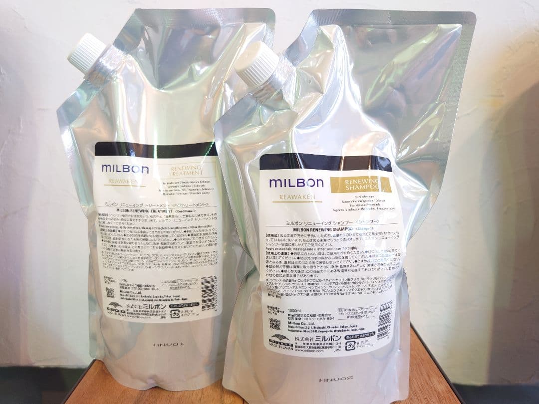 グローバルミルボン リアウェイクンリニューイングシャンプー・トリートメント1kg