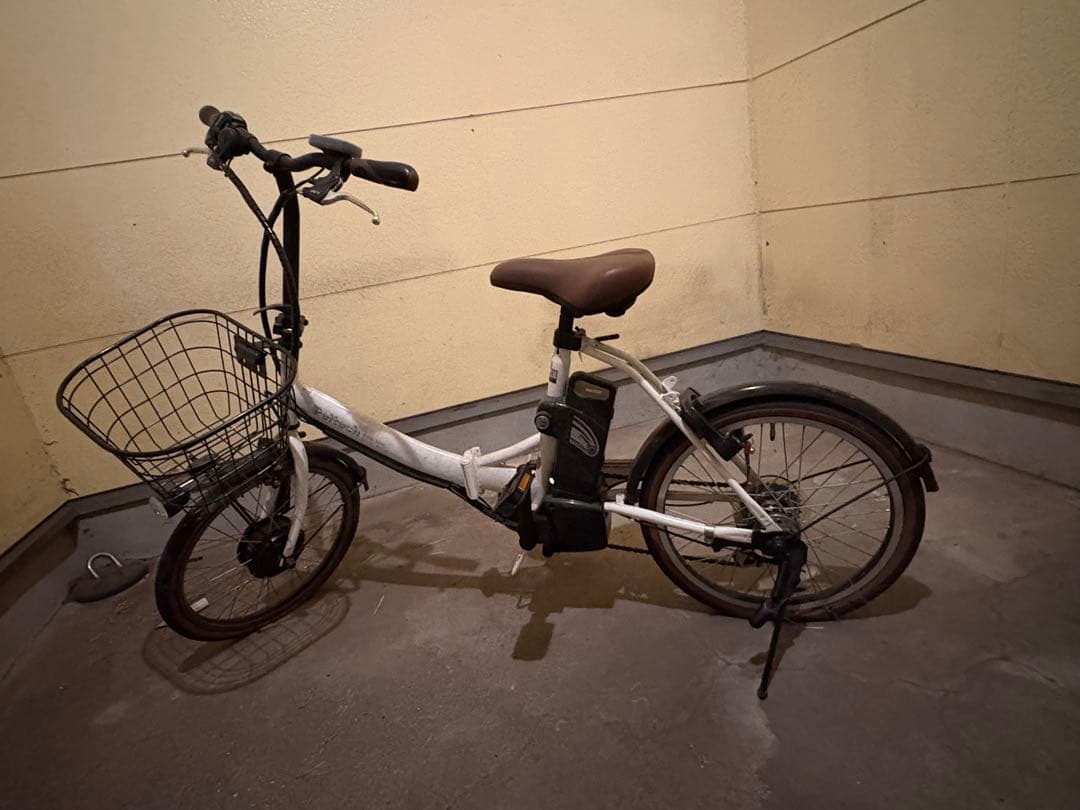 Peltech電動アシスト折りたたみ自転車 ホワイト TDN-206L