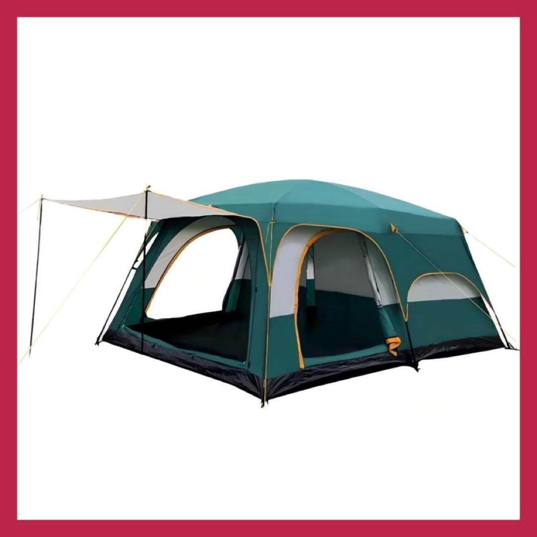 テント　4〜6人用　キャンピングテント ドームテント 2ルーム　uvカット加工