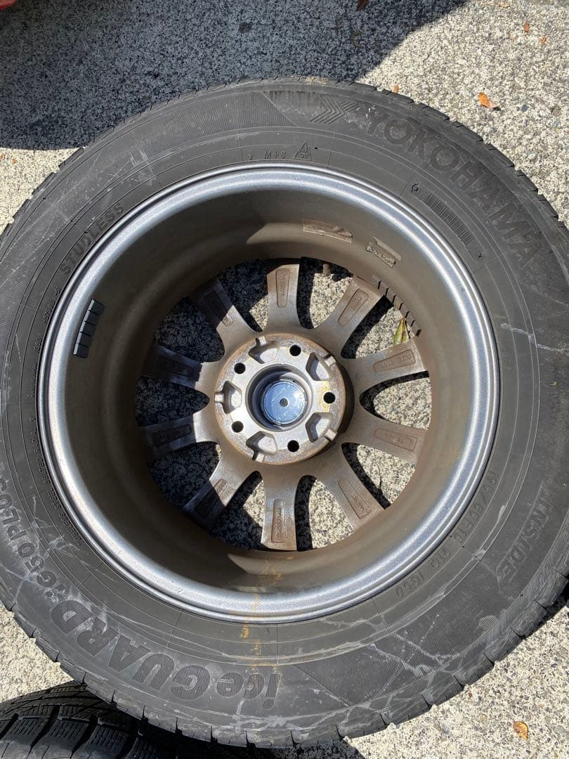 週末限定　冬備え15インチ シルバー 5スポークホイールセット