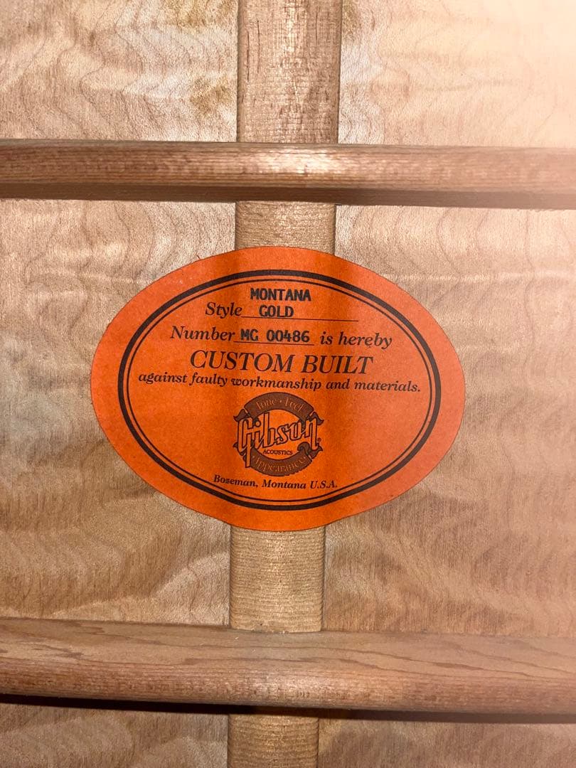 Gibson CustomShop MONTANAGOLD ギブソン　アコギ