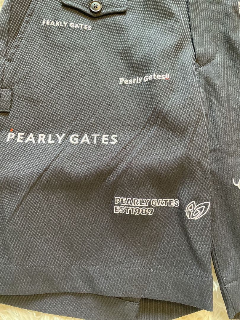 人気完売品パーリーゲイツパロディロゴ柄のカルゼジャガードショートパンツサイズ4