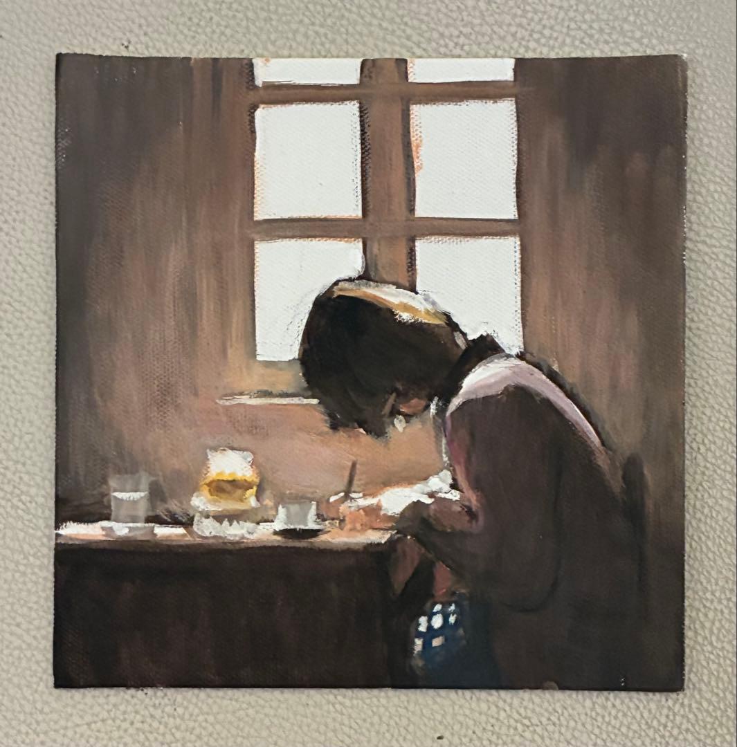 アクリル画　「手紙」　829