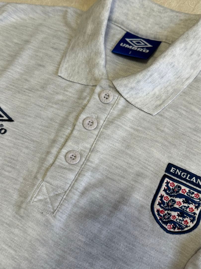 激レア　90s umbro イングランド代表　ポロシャツ　ゲームシャツ