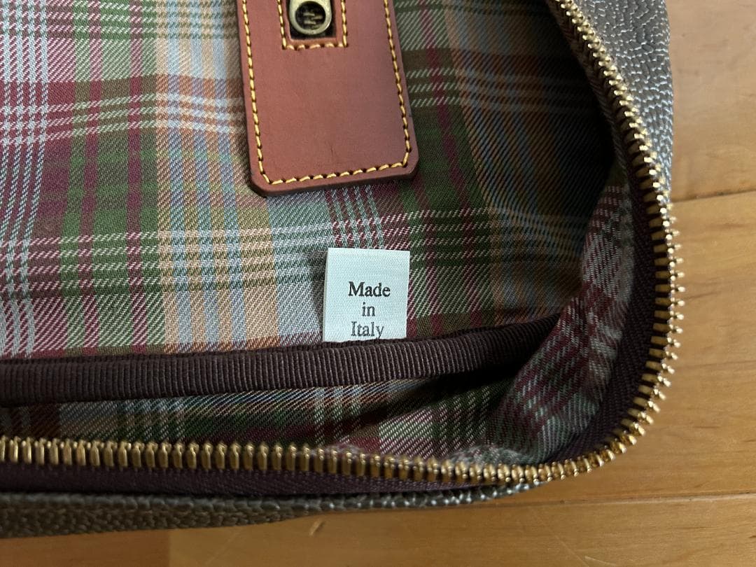 Mulberryマルベリー　シボ革　レザー　トラベルバック　イタリア製