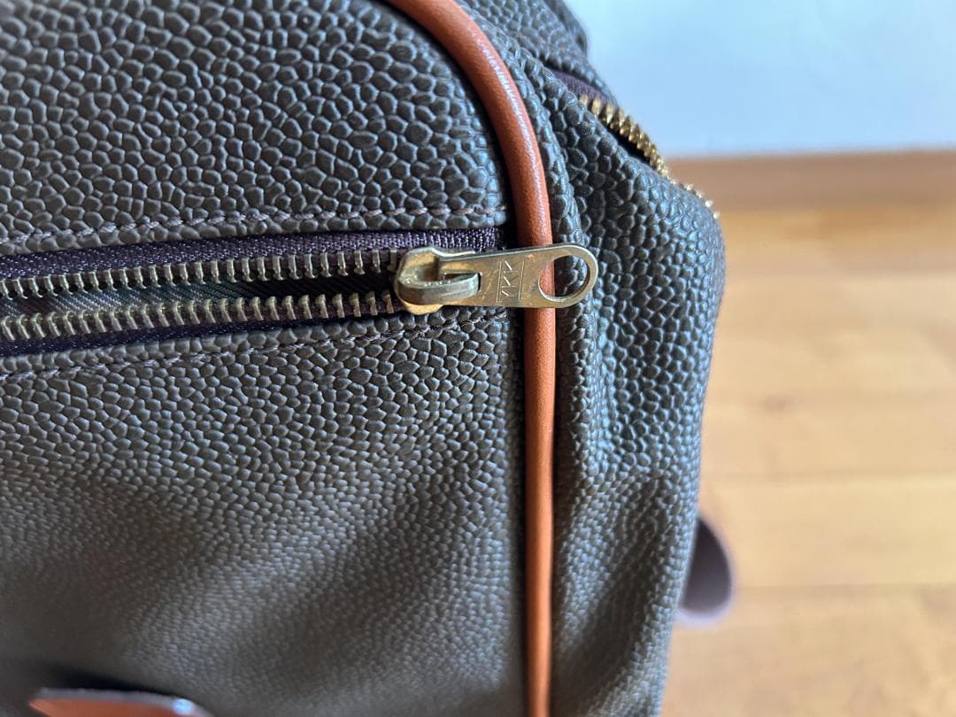 Mulberryマルベリー　シボ革　レザー　トラベルバック　イタリア製