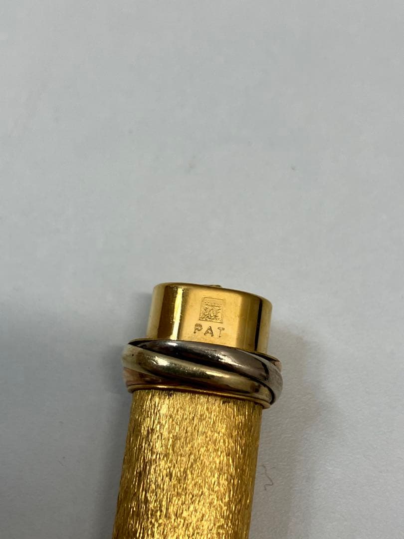 カルティエ ボールペン ゴールド 箱付き トリニティ 【A94】