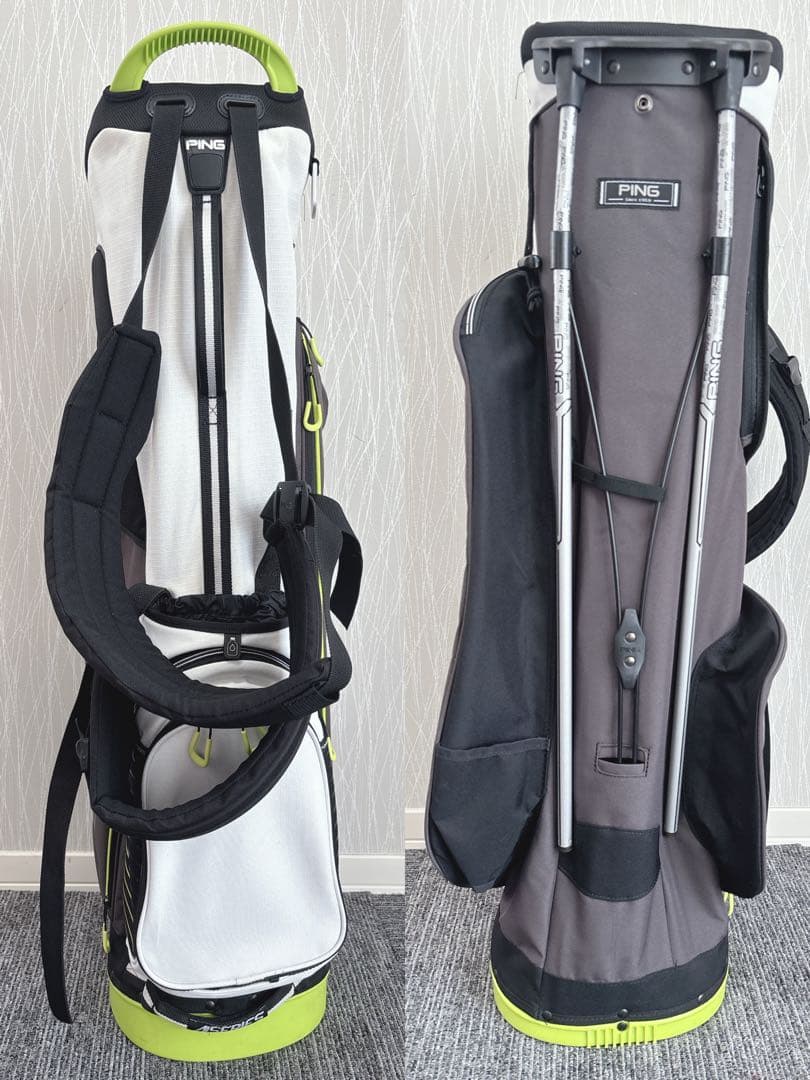 送料無料❗️PING アスリート スタンド式 ゴルフキャディバッグ