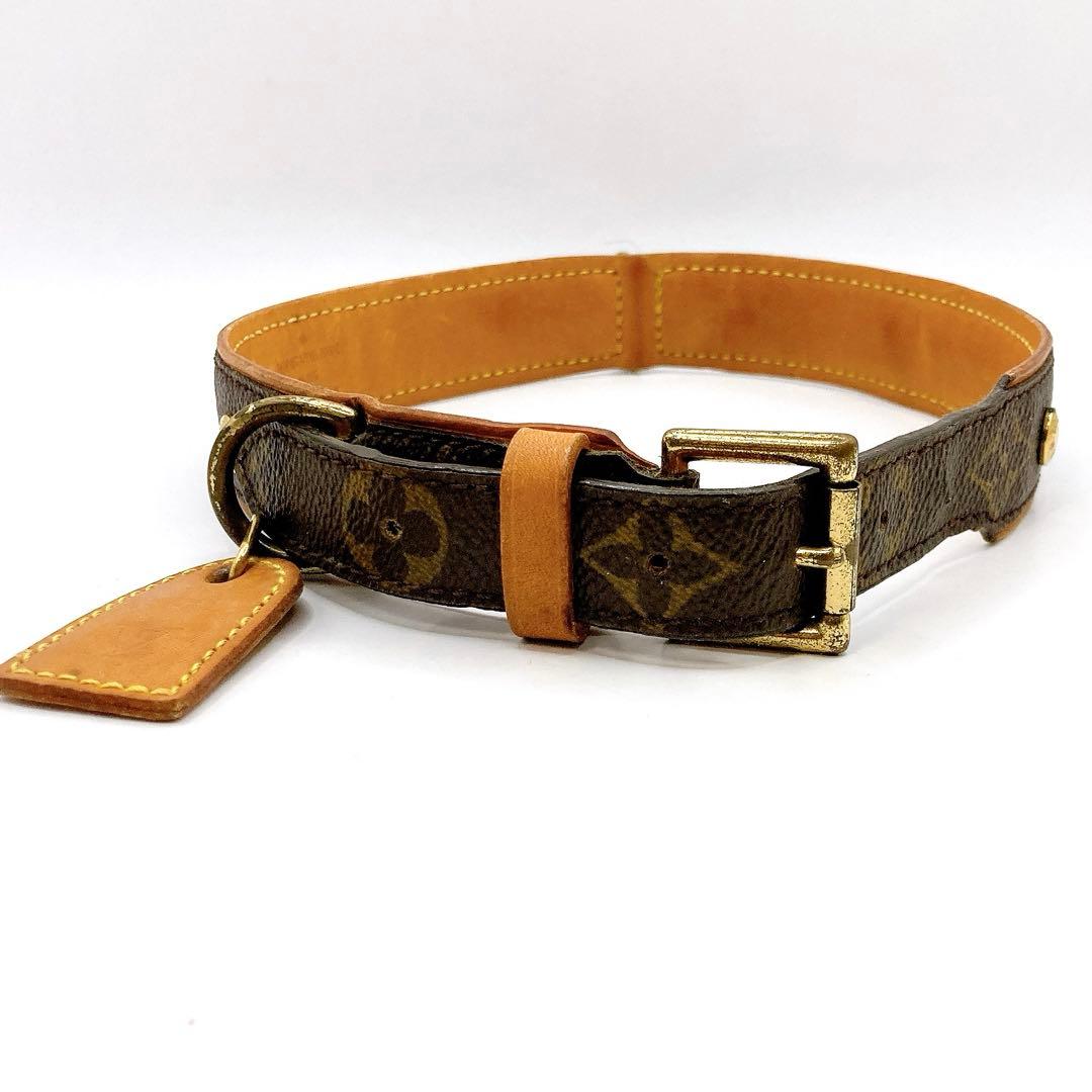ルイ ヴィトン✨バクスター モノグラム 首輪 リード ペット用 2点セット