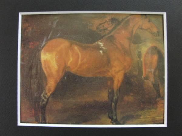 テオドール・ジェリコー、スペインの馬、希少画集画、新品高級額