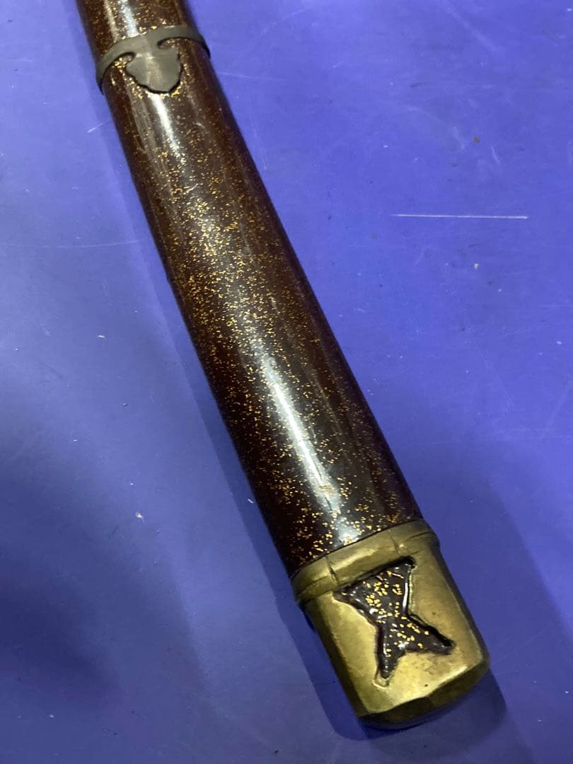 F05）旧家蔵出し 日本陸軍 昭和十三年制定軍刀 拵え 陸軍九八式鐵鞘 軍刀