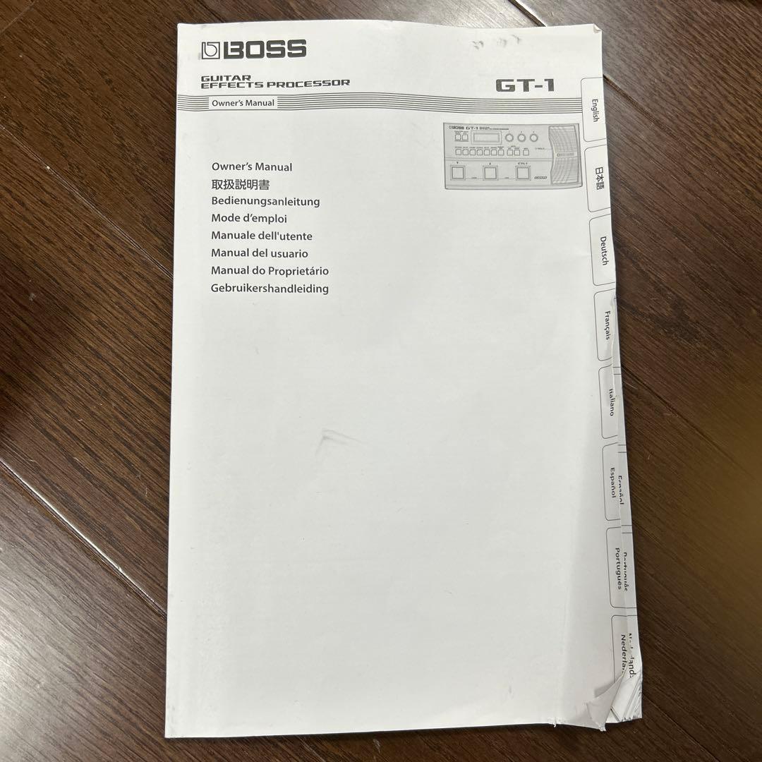 BOSS GT-1 ギター マルチエフェクター 純正アダプター付き