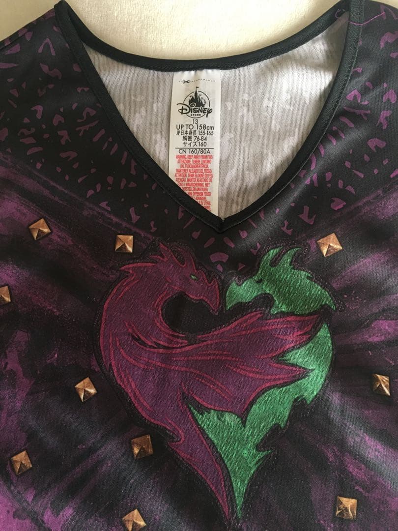 【新品未使用】ディズニー公式ディセンダント2 マル コスチューム160cm