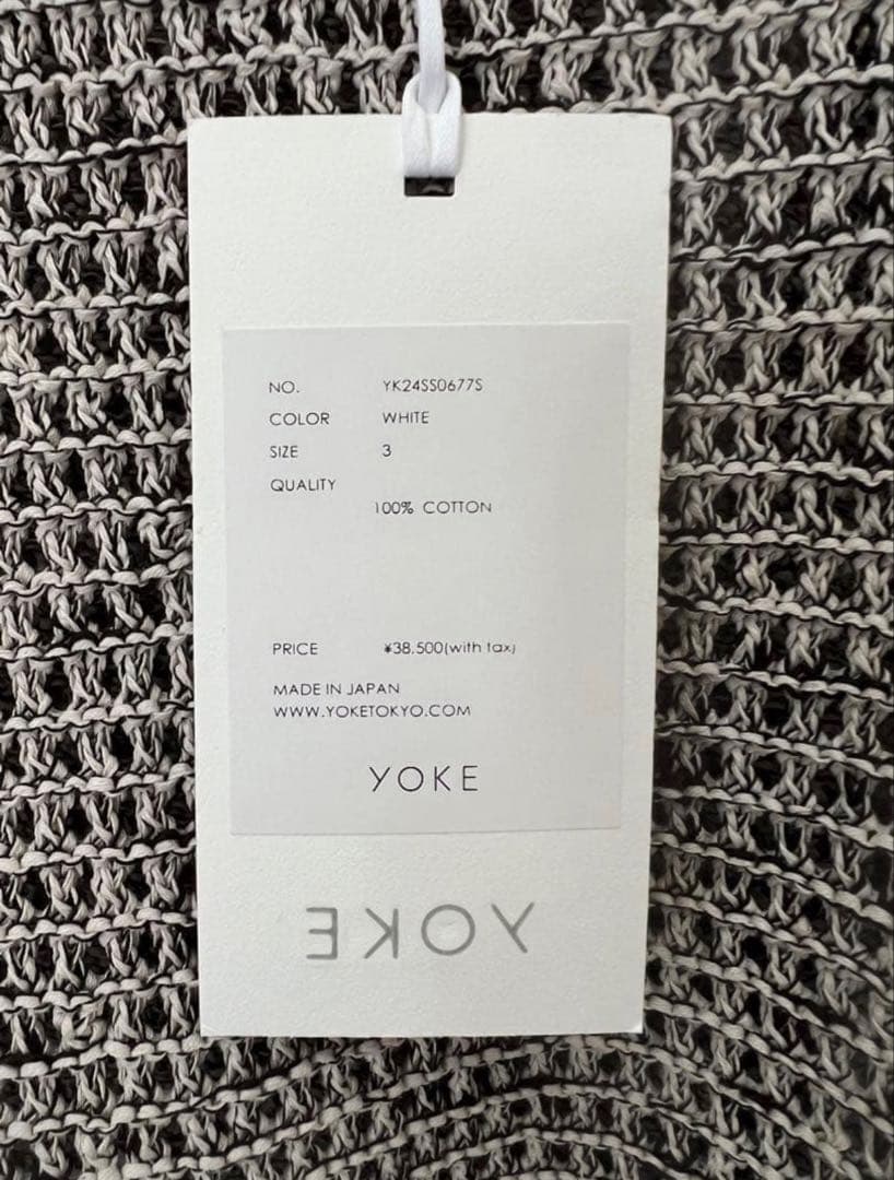 YOKE/ 24ss メッシュニット サイズ3