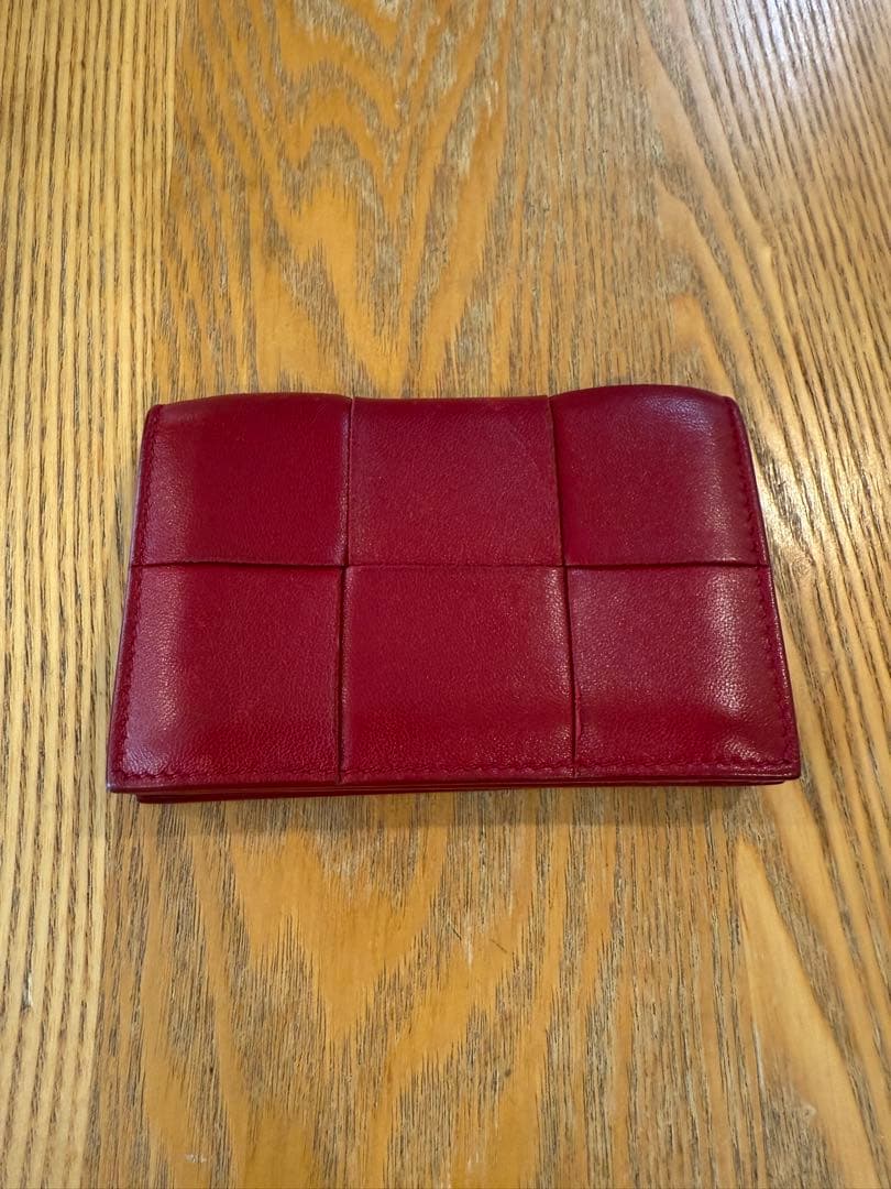 BOTTEGA VENETA ボッテガヴェネタ 名刺入れ カードケース 赤