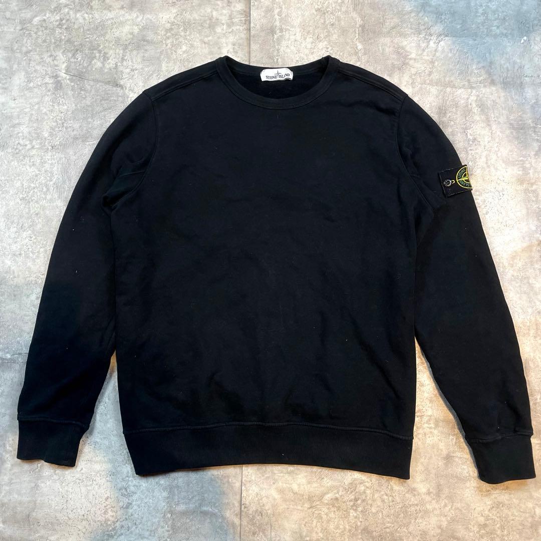 STONE  ストーンアイランド スウェット ブラック ワッペン