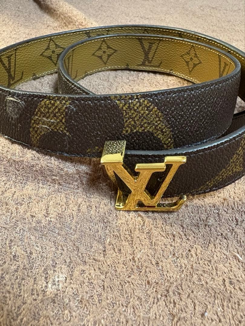 Louis Vuitton ブラウンレザーベルト