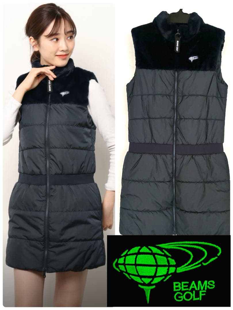BEAMS GOLF/ビームスゴルフ/レディース/中綿ワンピース/ゴルフウエア